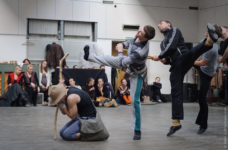 Репетиция Белорусского государственного хореографического ансамбля «Харошкі»